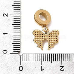 304 Stainless Steel European Dangle Charms&nbsp;STAS-D153-16G