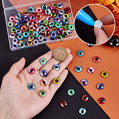 2 Bags Fluorescent Glass Cabochons&nbsp;GGLA-PH0001-74