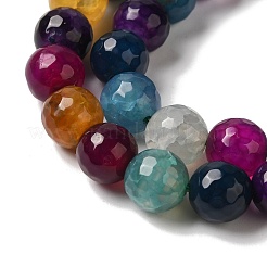 Dyed & Heated Natural Dragon Veins Agate Beads Strands&nbsp;X-G-P539-A01-20