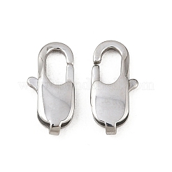 Tarnish Resistant 304 Stainless Steel Lobster Claw Clasps Hand Polished&nbsp;STAS-N078-12C