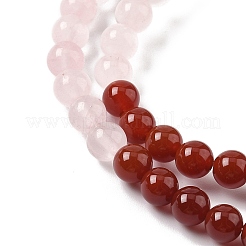 Chakra Natural Yellow Jade & Crystal Quartz & Green Aventurine & Rose Quartz & Carnelian & Sodalite & Amethyst Beads Strands&nbsp;G-NH0002-E03-8mm