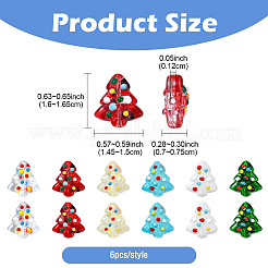 6Pcs Handmade Bumpy Glass Beads Strands&nbsp;LAMP-FS0001-16C