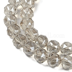 Transparent Electroplate Glass Beads Strands&nbsp;EGLA-N002-34C-M01