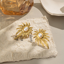 Stainless Steel Leaf Stud Earrings&nbsp;PE7060