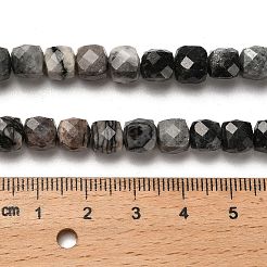 Natural Black Netstone Beads Strands&nbsp;G-H078-C32-01