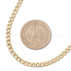 3.5MM 304 Stainless Steel Curb Chain Necklaces for Women&nbsp;NJEW-JN05584