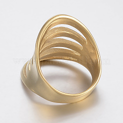 Ion Plating(IP) 304 Stainless Steel Wide Band Finger Rings&nbsp;RJEW-H125-47G-19mm