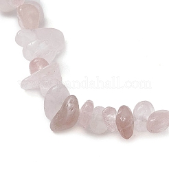 Natural Rose Quartz Anklets&nbsp;AJEW-AN00592-07