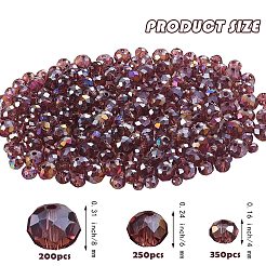800Pcs 3 Style Electroplate Glass Beads&nbsp;EGLA-SZ0001-26A