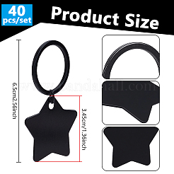 40Pcs Aluminum Keychains&nbsp;KEYC-NB00040