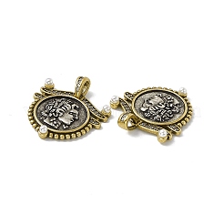 Rack Plating Brass Micro Pave Clear Cubic Zirconia Pendants&nbsp;KK-I696-08