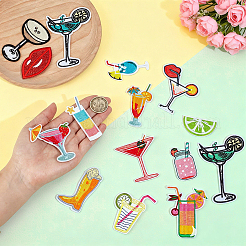 15Pcs 15 Styles Computerized Embroidery Polyester Iron on/Sew on Patches&nbsp;PATC-PH0001-81