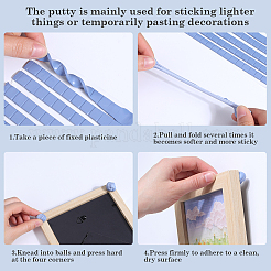 4Pcs 4 Colors Reusable Nail Art Plasticine Clay&nbsp;MRMJ-CP0001-25
