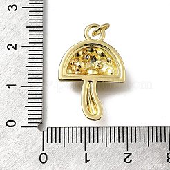 Brass Micro Pave Cubic Zirconia Pendants&nbsp;KK-C090-19G