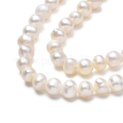 Natural Cultured Freshwater Pearl Beads Strands&nbsp;PEAR-N013-02D