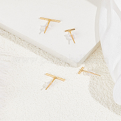 2 Pair Alloy Stick Stud Earrings for Women&nbsp;EJEW-LP0013-03G