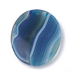 Dyed Natural Striped Agate/Banded Agate Pendants&nbsp;G-S280-03
