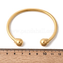304 Stainless Steel Cuff Bangles&nbsp;BJEW-P387-02G