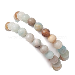 2Pcs 2 Styles Natural & Synthetic Mixed Stone Stretch Bracelets Set&nbsp;BJEW-JB10160