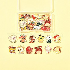 24Pcs 12 Styles Alloy Enamel Pendants&nbsp;ENAM-FS0002-86
