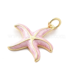 Brass Enamel Pendants&nbsp;KK-Q029-04G-01