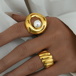 304 Stainless Steel Cuff Rings for Women&nbsp;EK9333