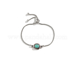 Fashionable Alloy Box Chain Slider Bracelets&nbsp;FS-WG96D3B-01