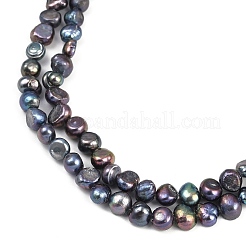 Natural Cultured Freshwater Pearl Beads Strands&nbsp;PEAR-P064-19G-01F