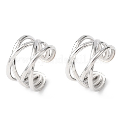 304 Stainless Steel C-Shaped Cuff Earrings&nbsp;EJEW-K268-86P