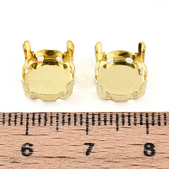 201 Stainless Steel Sew on Prong Settings&nbsp;STAS-T032-01-10mm-G