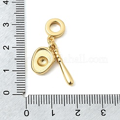 Sports Brass European Dangle Charms&nbsp;KK-A296-15B-G