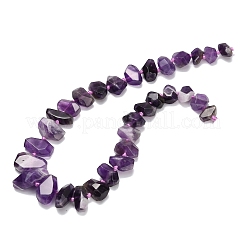 Natural Amethyst Graduated Beads Strands&nbsp;G-L642-D02-01