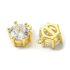 Brass Micro Pave Cubic Zirconia Charms&nbsp;FIND-Z035-07G