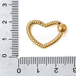 304 Stainless Steel Spring Gate Rings&nbsp;STAS-B128-40G