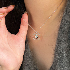 925 Sterling Silver Ring with Apple Pendant Necklaces for Christmas Gift&nbsp;FS-WG3DD5F-01