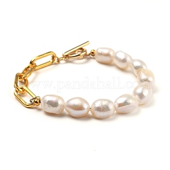 Natural Baroque Pearl Keshi Pearl Bracelets & Necklaces Sets&nbsp;SJEW-JS01105