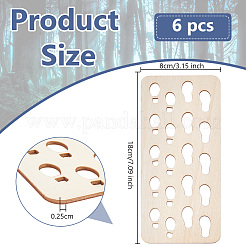 Wooden Foot Pads&nbsp;DIY-WH0021-57