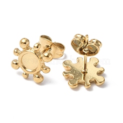 Ion Plating(IP) 304 Stainless Steel Stud Earring Findings&nbsp;STAS-F286-16G