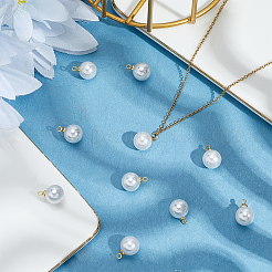 60Pcs ABS Plastic Imitation Pearl Charms&nbsp;KK-BBC0023-53