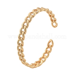Brass Cuff Bangles&nbsp;BJEW-F482-06G