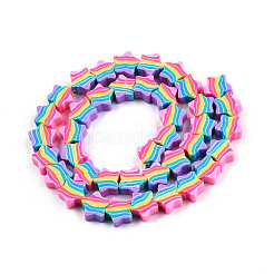Handmade Polymer Clay Beads Strands&nbsp;X-CLAY-N010-083