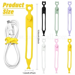 12Pcs Silicone Flexible Cord Organizer&nbsp;FIND-FS0005-33F
