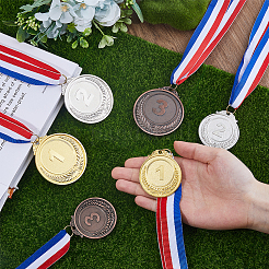 6Pcs 6 Styles Zinc Alloy Commemorative Medals&nbsp;AJEW-FH0005-05