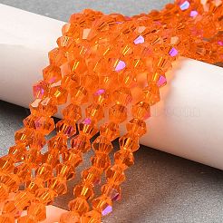 Transparent Electroplate Glass Beads Strands&nbsp;EGLA-A039-T3mm-L11