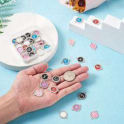52Pcs 26 Style Alloy Enamel Links Connectors&nbsp;ENAM-YS0001-07