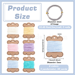 30 Yards 6 Colors Nylon Yarn&nbsp;OCOR-BC0009-56B