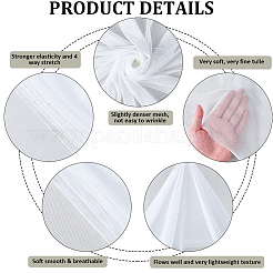 1 Yard Polyester Stretch Mesh Fabric&nbsp;DIY-CY0002-26C