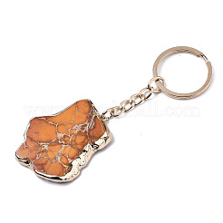 Natural Regalite/Imperial Jasper/Sea Sediment Jasper Keychain&nbsp;G-N0326-002E