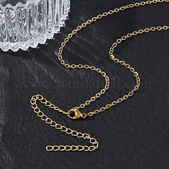 2.2MM 304 Stainless Steel Cable Chain Necklaces for Women&nbsp;SA-CBACA62-07G