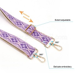 Adjustable Jacquard Weave Nylon Wide Bag Strap&nbsp;FIND-WH0133-16B